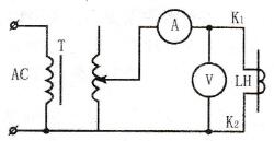 测定电流互感器伏安特性电路图