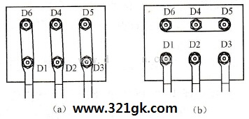 电动机绕组三角形或星形接线